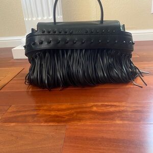Tods bag black color tassel style